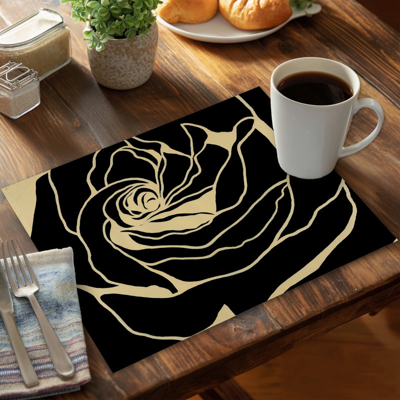 Décoration de table Silhouette of a Rose