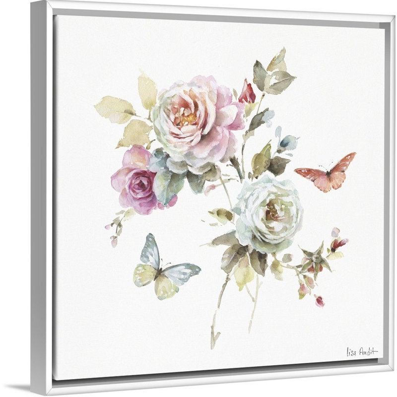«Beautiful Romance VII» par Audit Lisa - reproduction d'art sur toile, Toile blanche encadrée, H 18 po x l 18 po x p 2 po