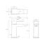 Single Lever Bidet Tap With Pop Up Waste,Chrome,Silver