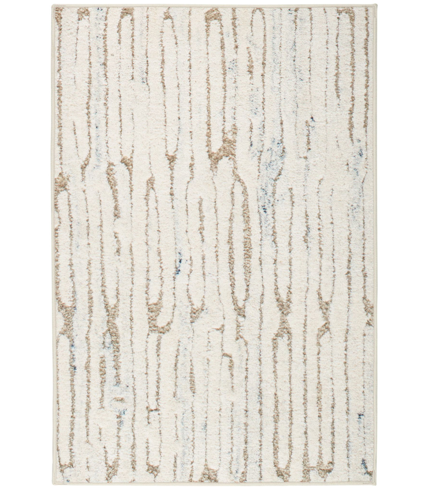 Malone Oatmeal Machine Washable Rug, Rectangle 6' x 9'