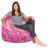 Bean Bag Chair for Kids, Teens, and Adults - Filled with Soft Beads, Includes Removable and Machine Washable Cover - Multiple Colors, Sizes and Fabrics including Soft Nylon & Canvas with Patterns-1785356751-1783236384