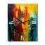 Yellow Journey Of Abstraction I - Horloges murales abstraites-596745079