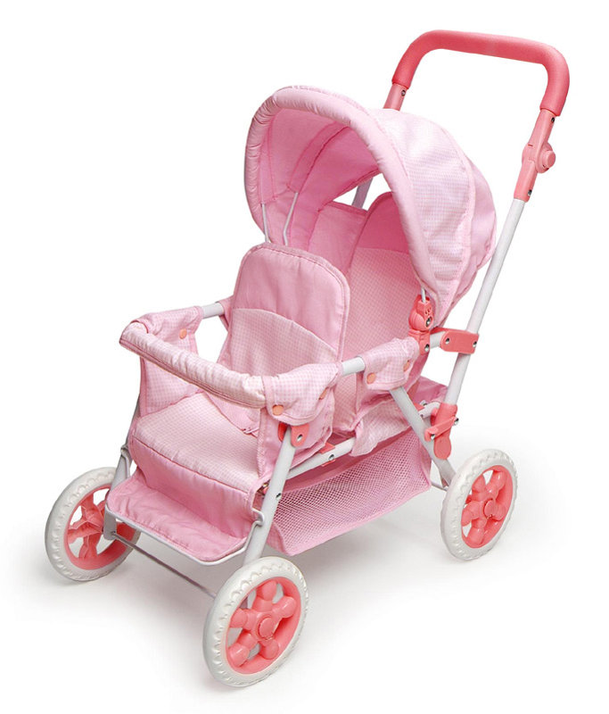 Folding Double Front-to-Back Doll Stroller