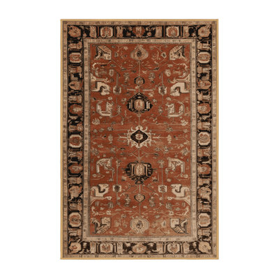Tapis brun lavable à la machine