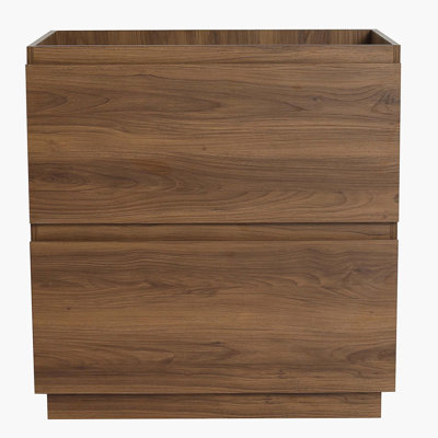 Meuble-lavabo de salle de bain sans lavabo, meuble-lavabo de salle de bain encastré moderne avec double tiroir, meuble-lavabo de salle de bain autoportant, bois d'ingénierie