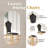 Modern 70" Marble Dining Table Set, Elegant White Faux Marble Top And Stainless Steel Legs, High-Back Petal Design Pu Leather Chairs-187730760-187730762