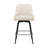 Modern Swivel Counter Height Bar Stools | Premium Faux Leather with 96° Recline, Outer Footrest, Heavy-Duty Stools for Kitchen Island & Home Bar, Scratch & Noise-Free Base-130048885-130048886