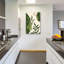 «Green Abstract Leaves No 2» par Andreas Magnusson, art mural en verre acrylique-817158694