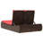  Double Sun Lounger With Cushions Brown Poly Rattan-480872747