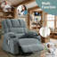 Fauteuil inclinable surdimensionné super doux avec chaleur et massage-1397863690