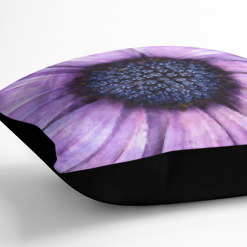 Square Throw Cushion, 40cm H x 40cm W x 15cm D, Black