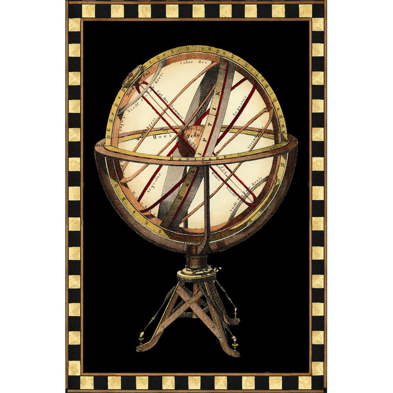 Single Globe (IP) II - Wrapped Canvas Print, 46cm H x 30cm W