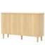 Buffet 59,74 "moderne en noyer avec rangement-854491647