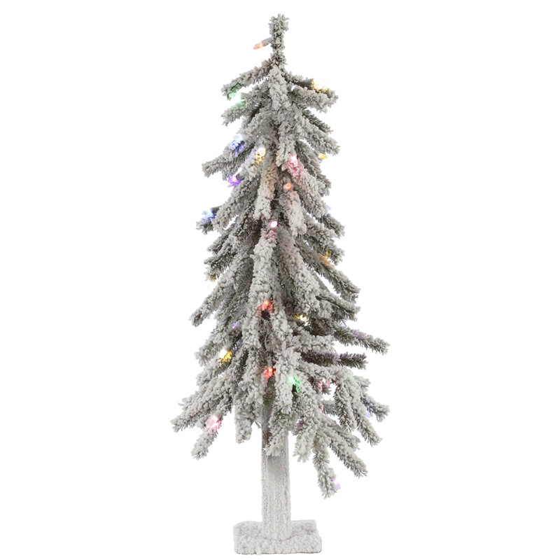 2' Lighted Pine Christmas Tree