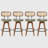 Sirine 4-Piece Swivel Vegan Leather Counter Stool-103707233