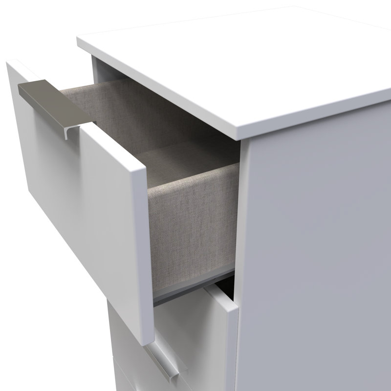 Fully Assembled Sumfleth 5 - Drawer Chest of Drawers, White