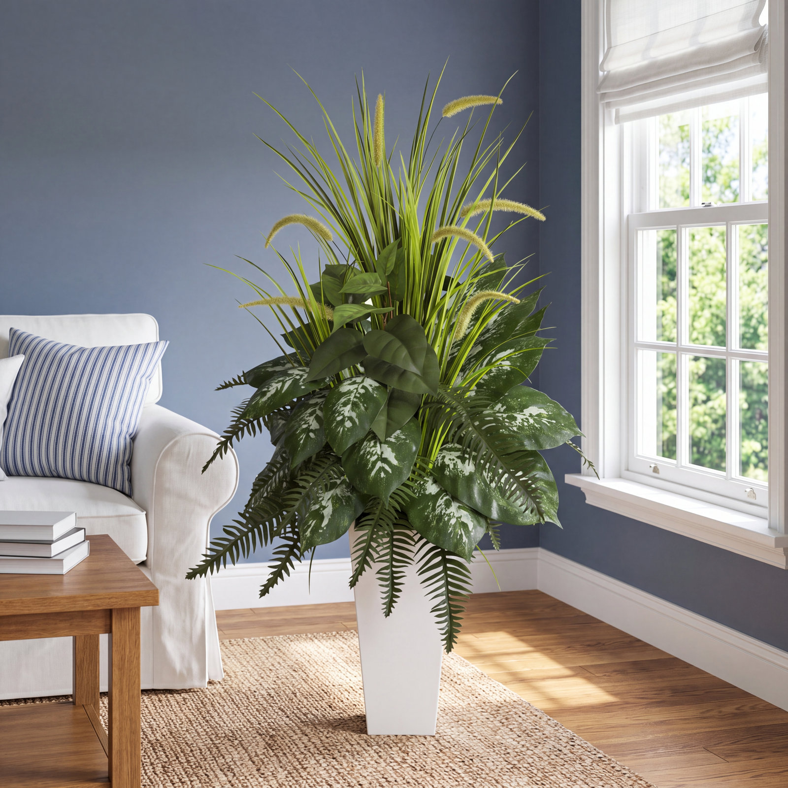 32.75" Artificial Fern Plant in Planter