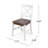 Gelacio Solid Wood Cross Back Side Chair-2082351670