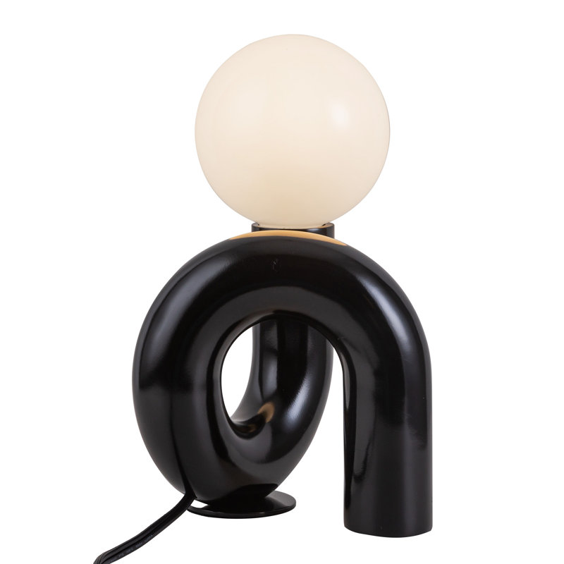 Lampe de table à douille 6 po Riggs, Noir mat
