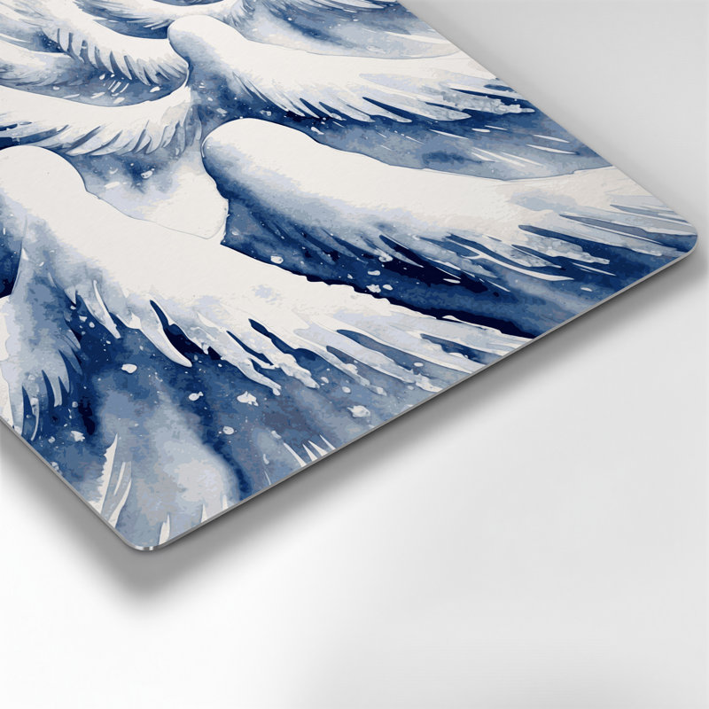 Art mural en métal «Christmas Snow», H 12 po x l 12 po