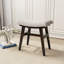 Ensemble de coiffeuse en bois massif avec miroir rabattable, lumières réglables, plateau en verre et tabouret pour petits espaces-776788901