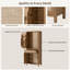 Armoire de rangement 72 po H 72,1 po avec tablettes réglables-1577845395