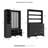 20 Pair Shoe Cabinet With Drawers, Entryway Shoe Storage Organizers With Door Cabinet & Hall Tree-1155988239