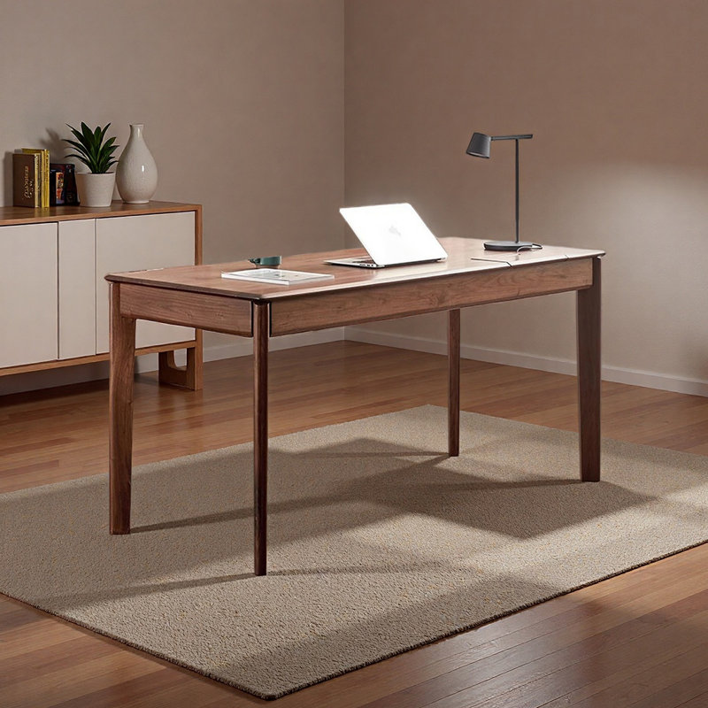 Retro-Style Desk, 29.52" H x 70.86" W x 25.59" D