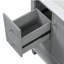 Meuble-lavabo de 30 po avec lavabo en céramique, 3 tiroirs, portes à fermeture en douceur et tablettes de porte-127359487