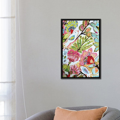 «Paper Birds I» par Karen Fields, reproduction sur toile tendue sur toile