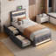 Upholstered Drawers Bed-584316755