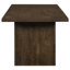 Ensemble de salle à manger rectangulaire 7 pièces 82 pouces Vinga crème et noyer-1298069227-1298069224