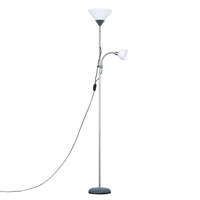 160cm Silver Torchiere Floor Lamp