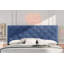 Lit double en velours bleu marine Modena-83537959-83537952
