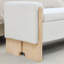 Banc de rangement pour chambre à coucher l 51 po avec pieds brossés en bois massif rétro-1051925947-1051925943