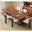 Ancient style solid wood rectangular dining table-495031041
