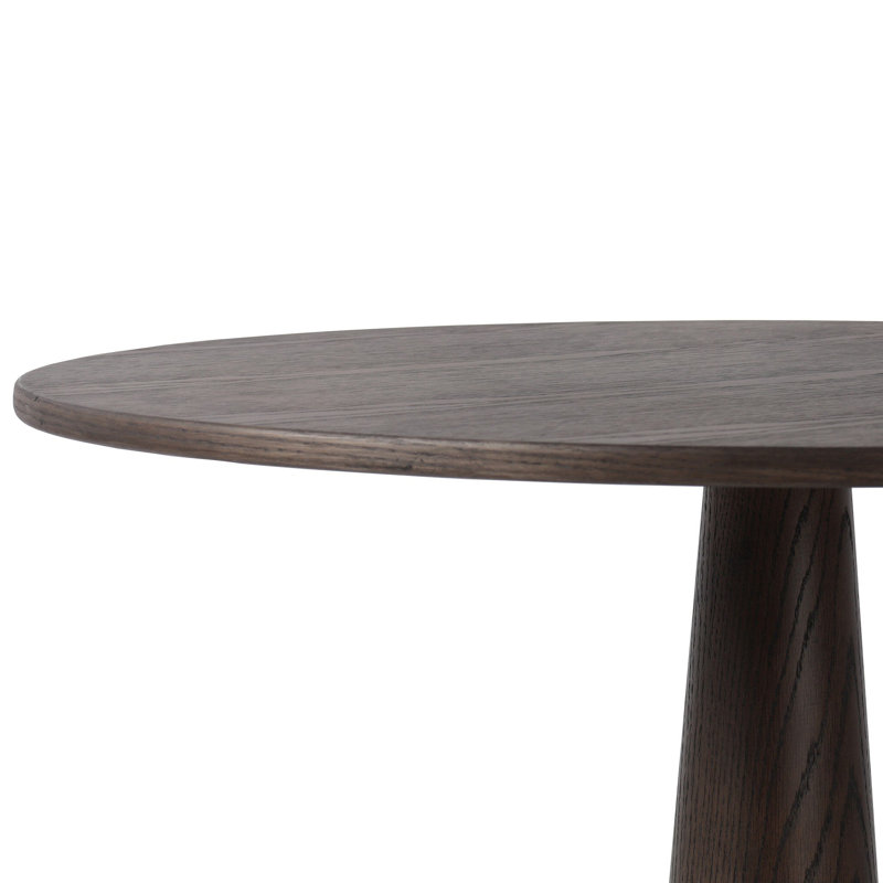 Goetz Bar Table-Brown Oak-Bar, Brown Oak Veneer, 36.5" H x 32" L x 32" W
