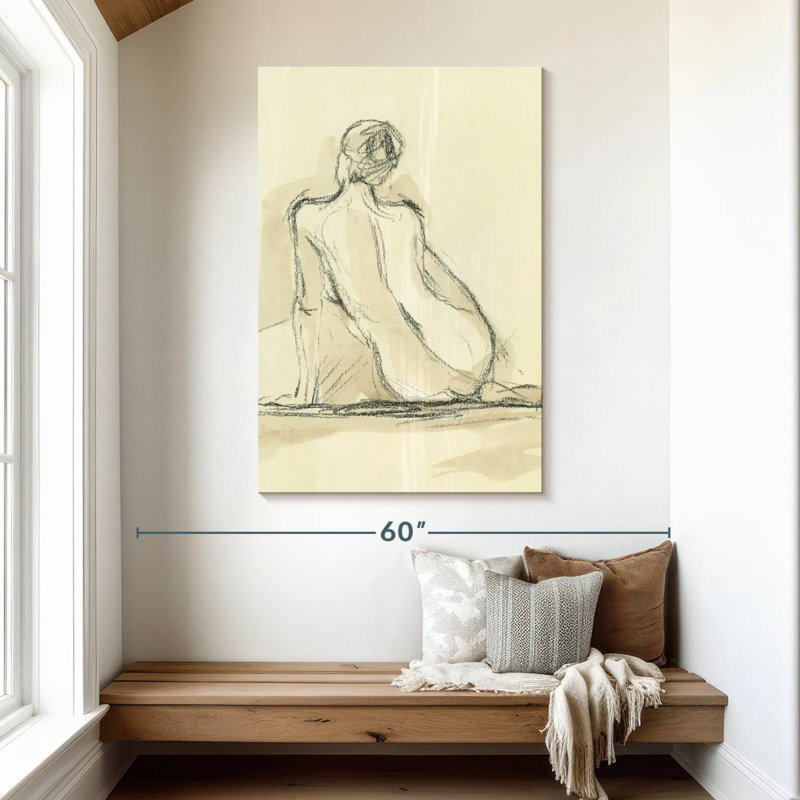 Leisha Neutral Figure Study II, 48" H x 32" W