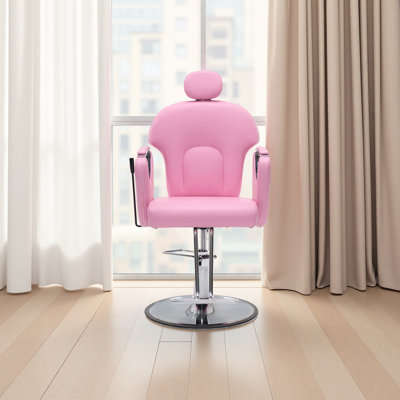 Fauteuil de coiffeur confortable facile à assembler pour coiffeur, fauteuils de jardin inclinables et réglables en hauteur, rotation à 360 degrés, fauteuil de shampooing multifonctionnel pour salon de coiffure