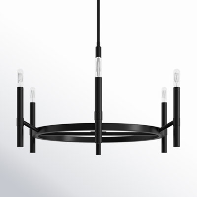 Parsons 6 -Light Metal Dimmable Chandelier 