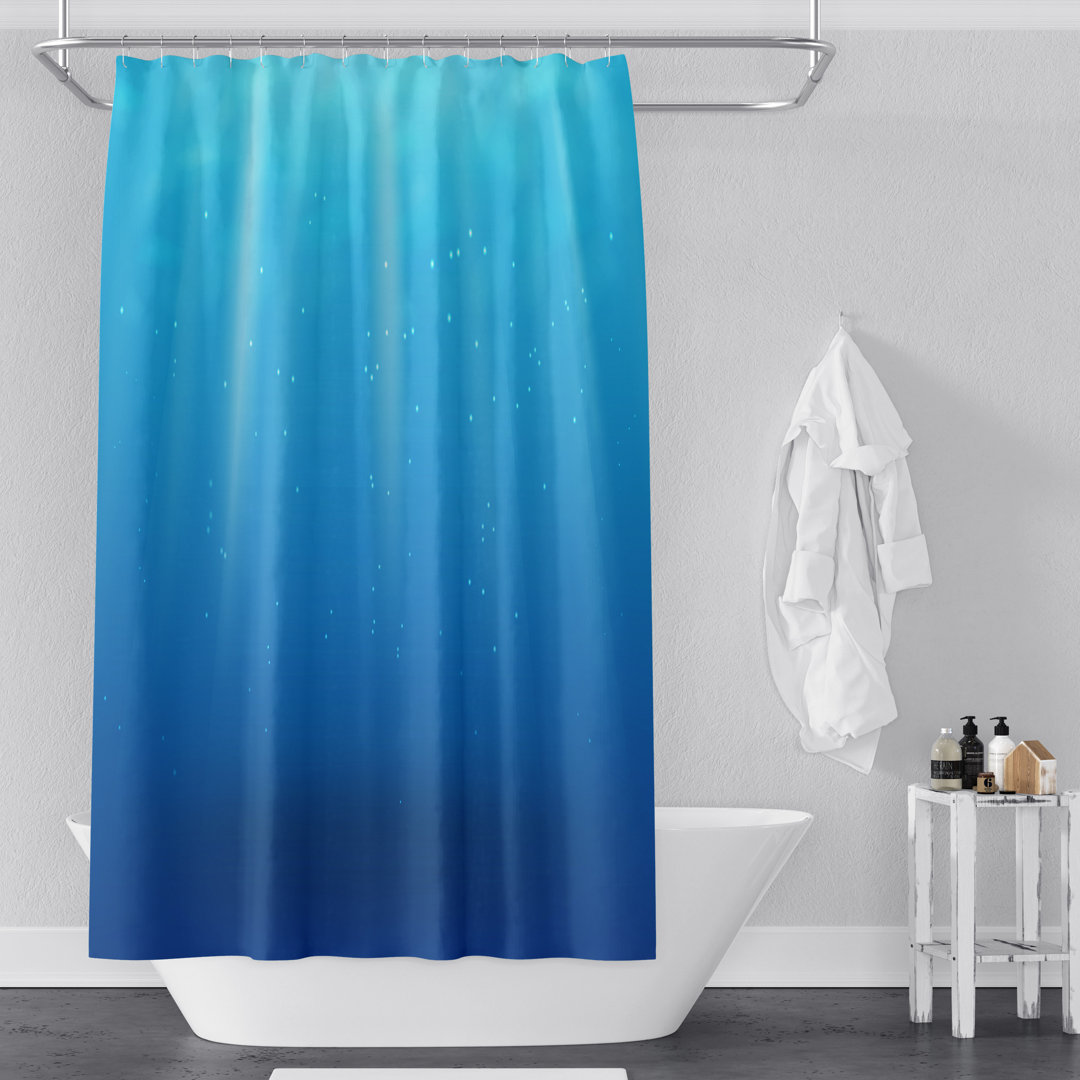 Hugley Ombre Single Shower Curtain Rosecliff Heights 