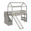 Lit mezzanine simple avec glissade-563402336