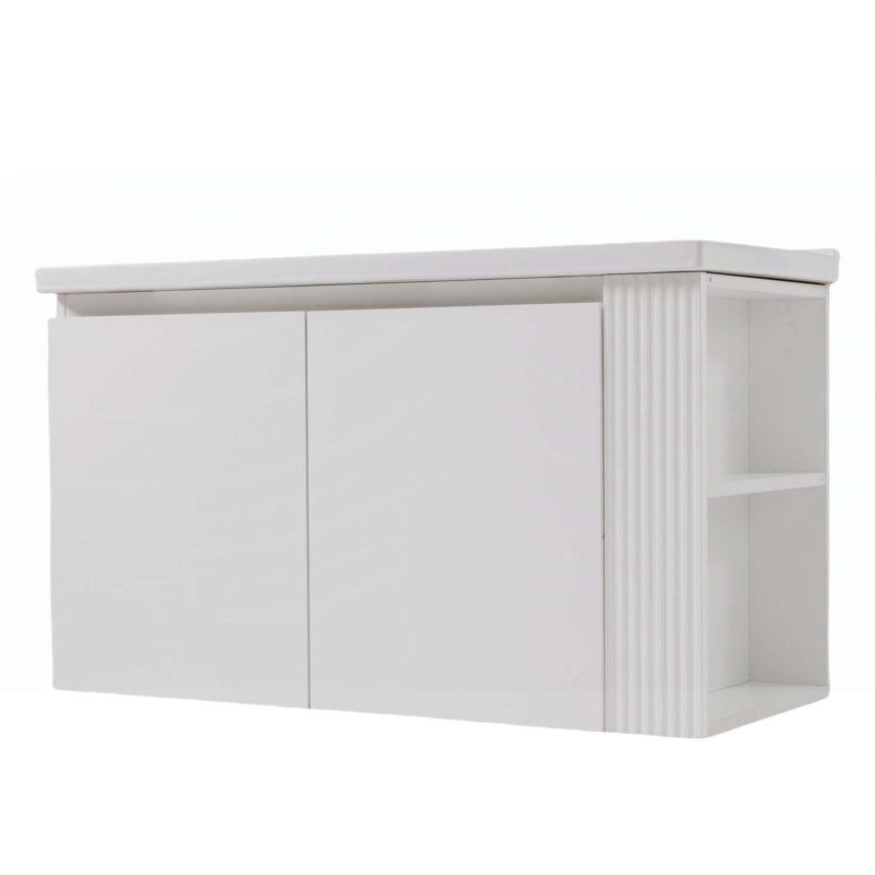 Meuble-lavabo mural polyvalent avec caractéristiques avancées et design élégant