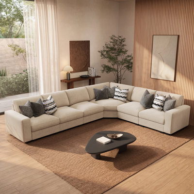 Modern L-Shaped Sectional Sofa