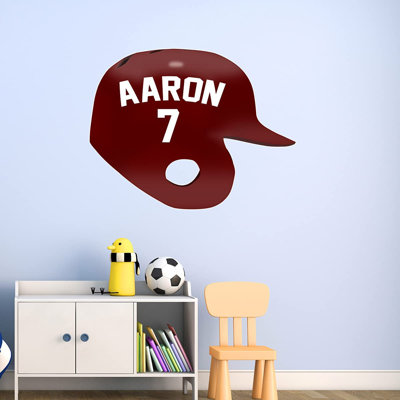 Adhésif décoratif casque de baseball