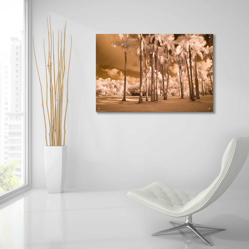 Bay Isle Artome ™ «Florida Palms» par Jadei, art mural en verre acrylique, H 24 po x l 36 po x P 0,2 po