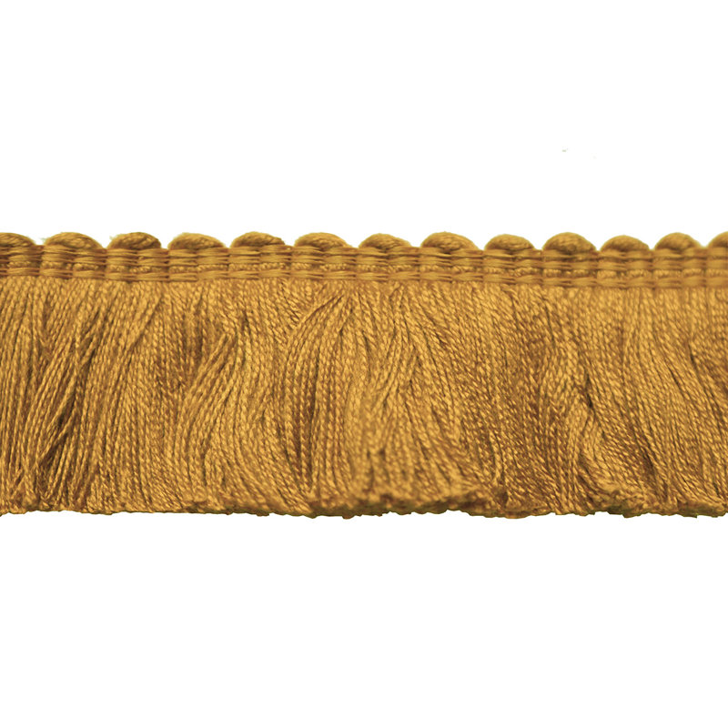 Passamenterie Cut Ruch Fabric, Ochre