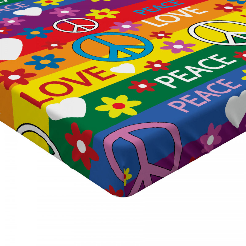 Microfiber Floral Fitted Sheet, Full Fitted Sheet