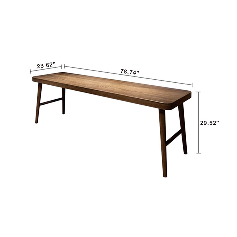 Bois massif 55,11 po brun massif rectangulaire, H 29,52 po x l 78,74 po x P 23,62 po