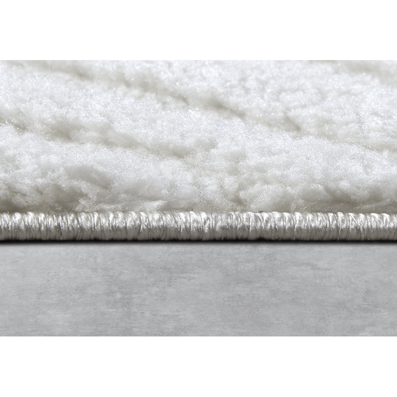 , Cream/White Gallery Striped Machine Woven Area Rug, Rectangle 200 x 280cm
